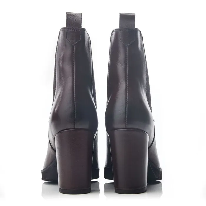 Heeled And Wedge Boots Women Moda In Pelle Bsoleful BKinkah Dark Brown Leather
