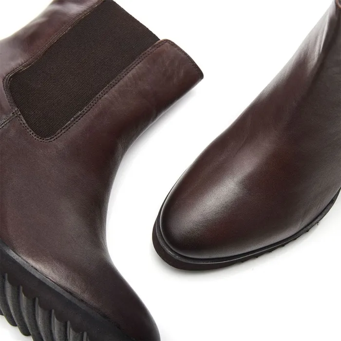Heeled And Wedge Boots Women Moda In Pelle Bsoleful BKinkah Dark Brown Leather