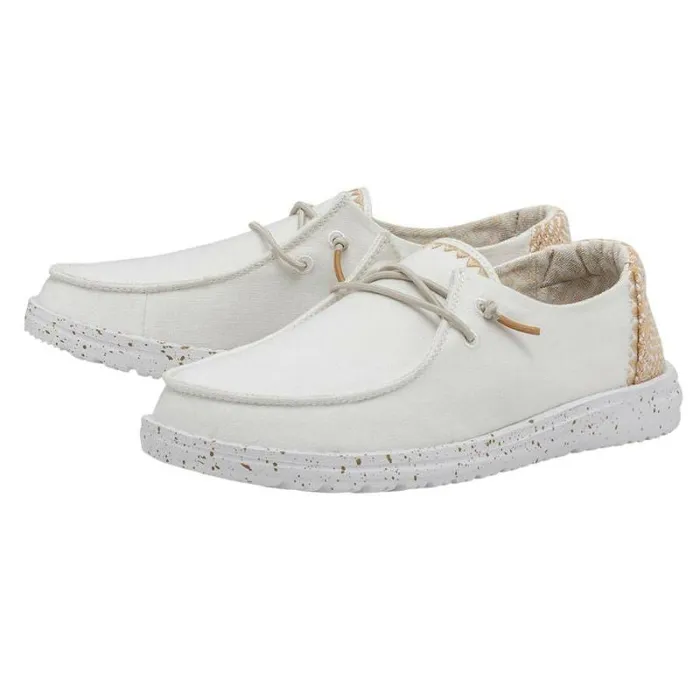 Hey Dude Wendy Wendy Chambray Woven White Sand 8211 Women
