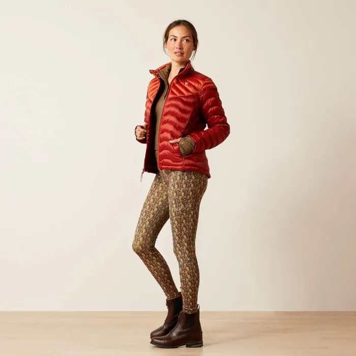 Ideal Down Jacket Iridescent Red Ochreburnt Bri Women Ariat Jackets and Vests Ideal Down Jacket Iridescent Red Ochreburnt Bri Women Ariat Jackets and Vests