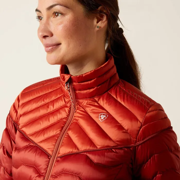 Ideal Down Jacket Iridescent Red Ochreburnt Bri Women Ariat Jackets and Vests Ideal Down Jacket Iridescent Red Ochreburnt Bri Women Ariat Jackets and Vests