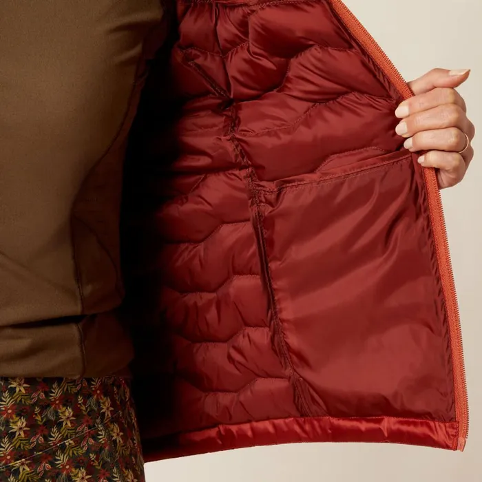 Ideal Down Jacket Iridescent Red Ochreburnt Bri Women Ariat Jackets and Vests Ideal Down Jacket Iridescent Red Ochreburnt Bri Women Ariat Jackets and Vests