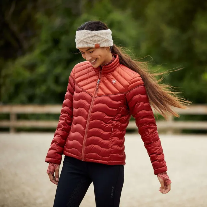 Ideal Down Jacket Iridescent Red Ochreburnt Bri Women Ariat Jackets and Vests Ideal Down Jacket Iridescent Red Ochreburnt Bri Women Ariat Jackets and Vests