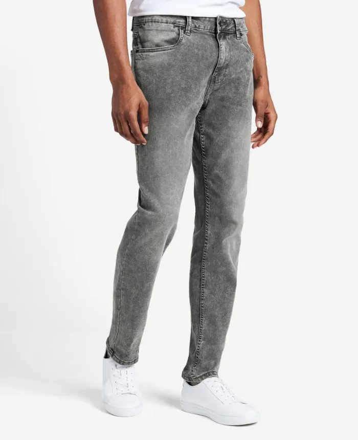 Kenneth Cole Denim Men AthleticFit Recycled Stretch Denim Jeans Lehr 8211 Acid Wash Grey