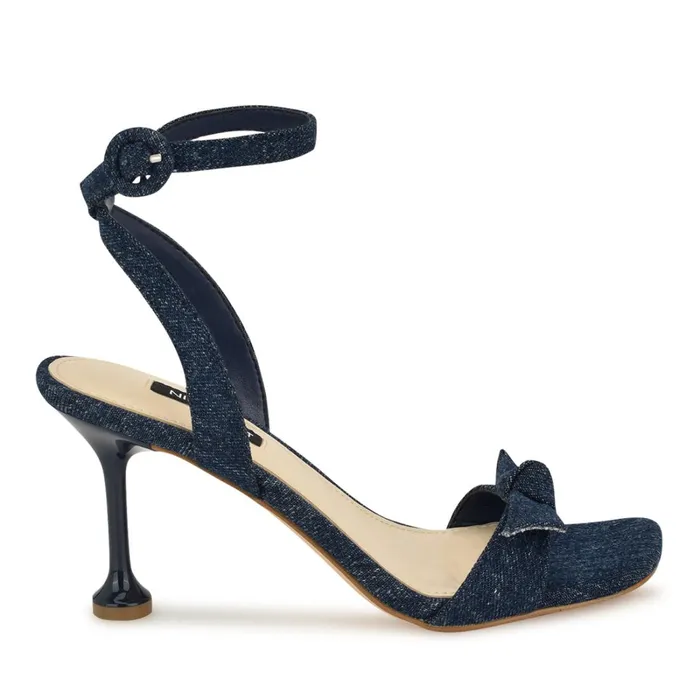 Kensta Bow Sandals Denim Women Nine West Dress