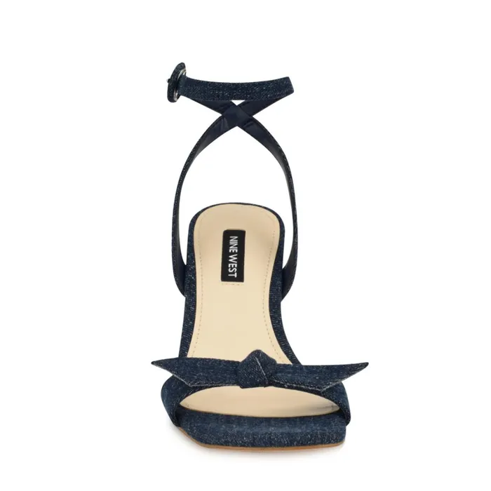 Kensta Bow Sandals Denim Women Nine West Dress Kensta Bow Sandals Denim Women Nine West Dress