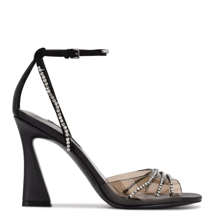 Klass Heeled Sandals Blacksmoke Crystal Women Nine West Dress