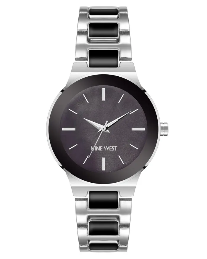 Link Bracelet Watch Black Women Nine West Straps