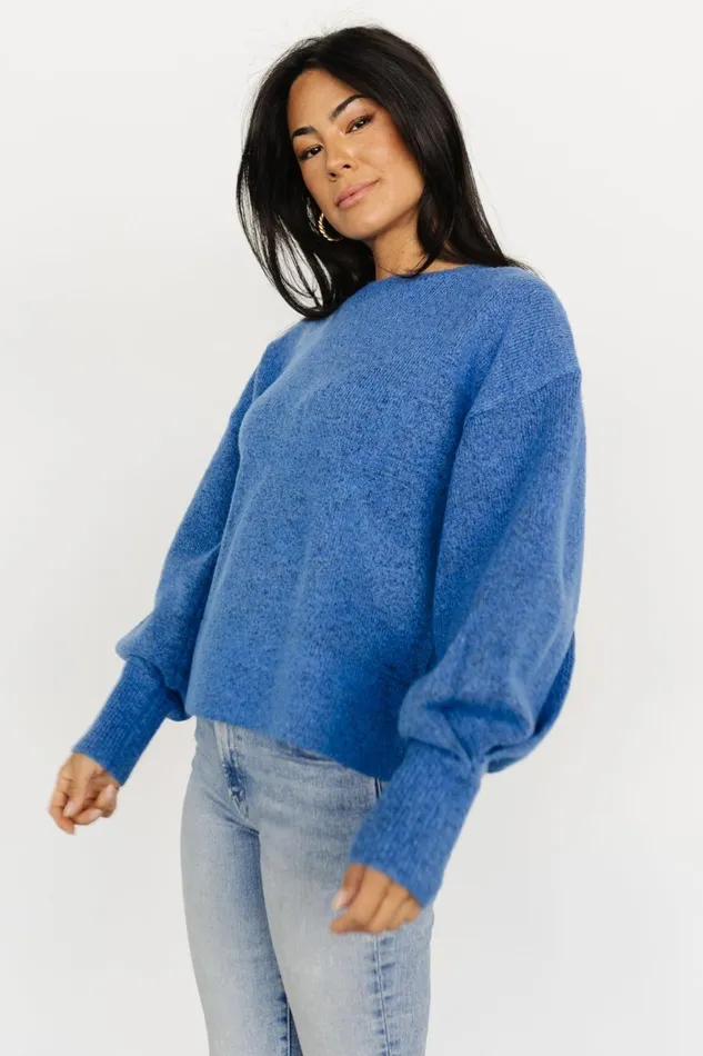 Lublin Sweater Blue Women Baltic Born Sweaters Lublin Sweater Blue Women Baltic Born Sweaters