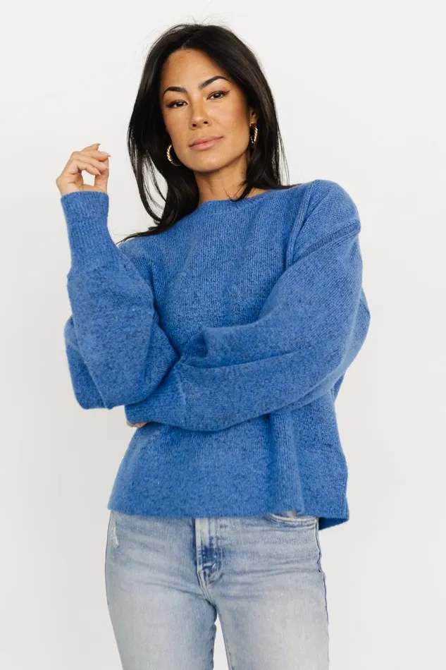 Lublin Sweater Blue Women Baltic Born Sweaters Lublin Sweater Blue Women Baltic Born Sweaters