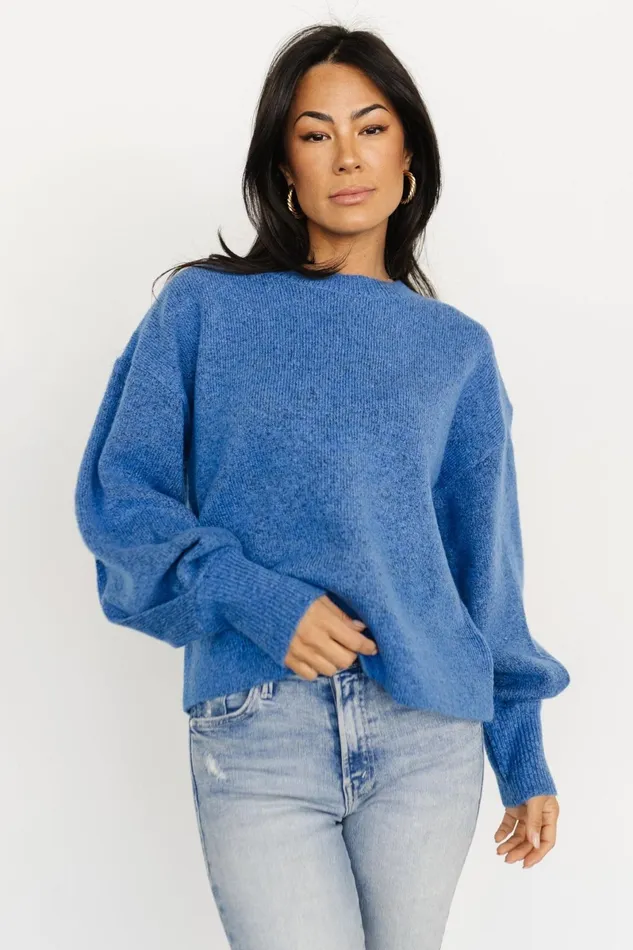 Lublin Sweater Blue Women Baltic Born Sweaters Lublin Sweater Blue Women Baltic Born Sweaters