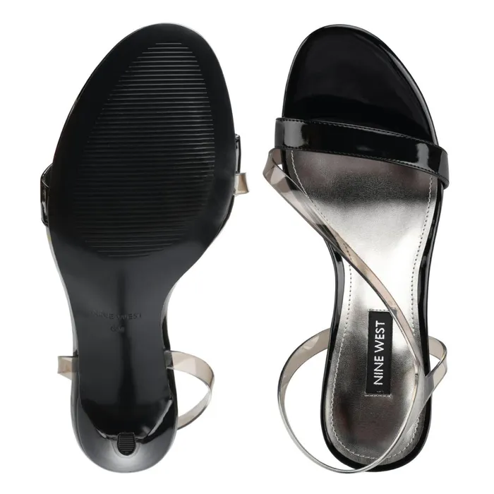 Magee Heeled Slingback Sandals Blacksmoke Women Nine West Dress Magee Heeled Slingback Sandals Blacksmoke Women Nine West Dress