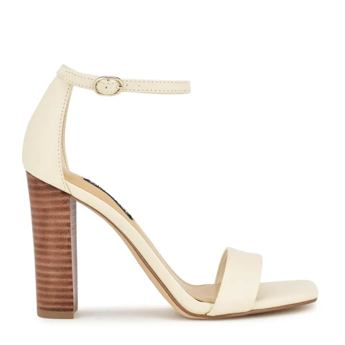 Marrie Ankle Strap Sandals Ivory Lace Women Nine West Dress