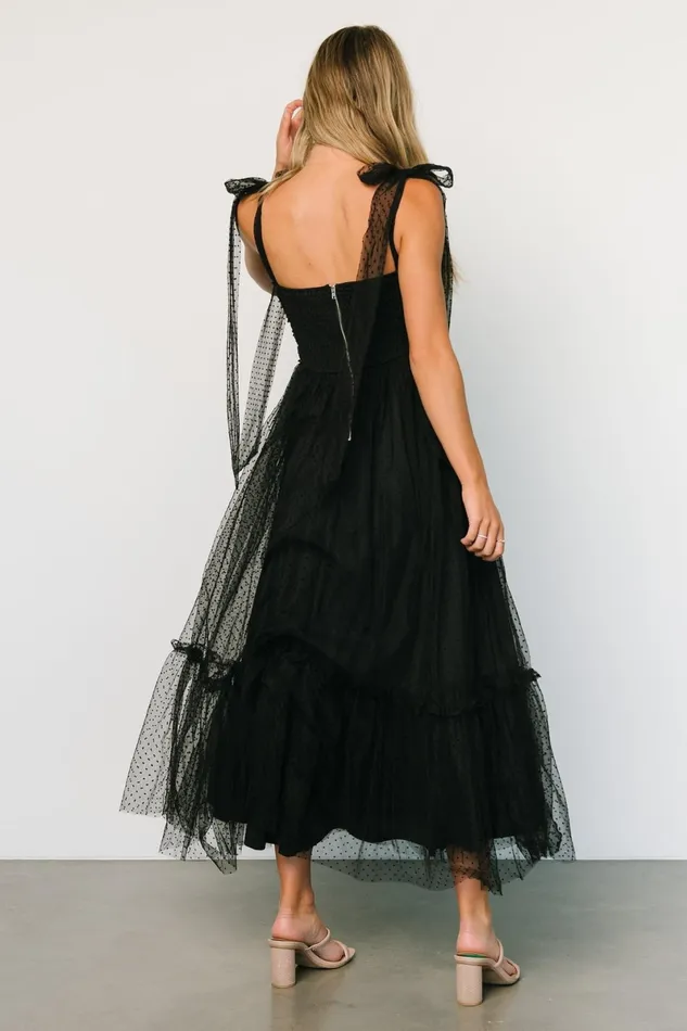 Mavani Swiss Dot Tulle Maxi Dress Black Women Baltic Born Tulle Styles Mavani Swiss Dot Tulle Maxi Dress Black Women Baltic Born Tulle Styles