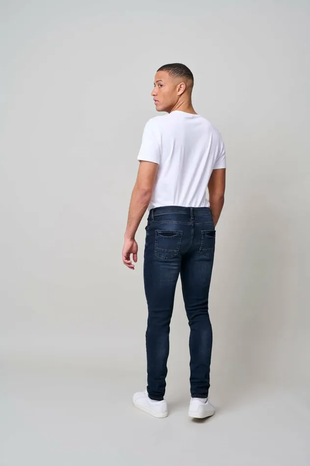 Men Echo Fit Blend Jeans Denim Black Blue