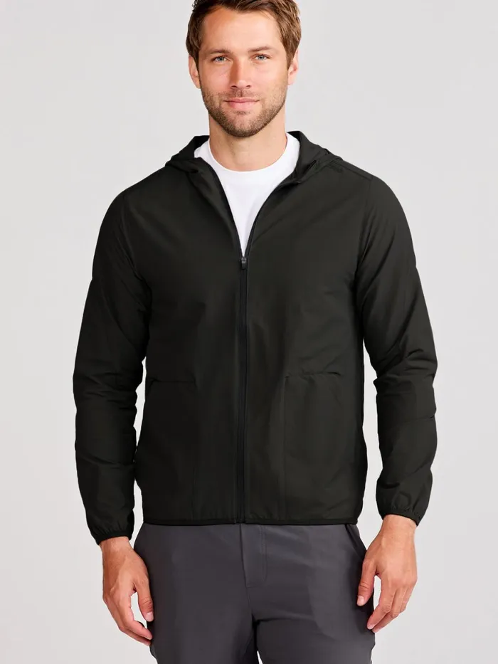Men Swift Lightweight Hooded Windbreaker Jacket Tasc Performance Running Training