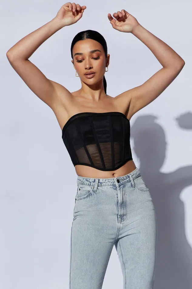 Meshki Corsets Helen Strapless Corset Bustier 8211 Black Black 8211 Women Meshki Corsets Helen Strapless Corset Bustier 8211 Black Black 8211 Women