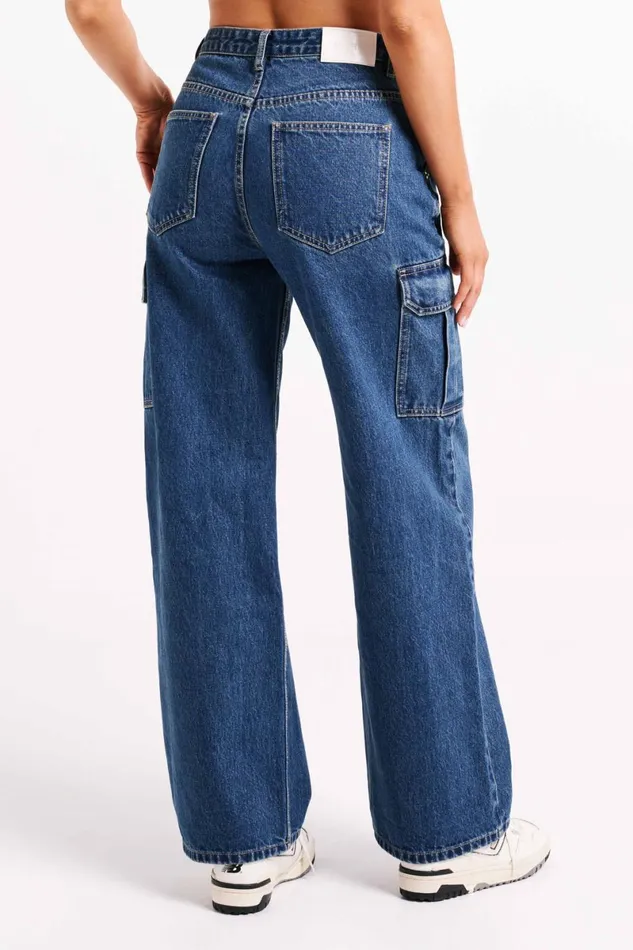 Meshki Denim Jagger Relaxed Denim Jean 8211 Dark Blue Darkblue 8211 Women