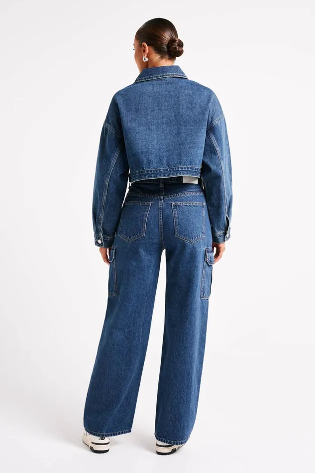 Meshki Denim Jagger Relaxed Denim Jean 8211 Dark Blue Darkblue 8211 Women