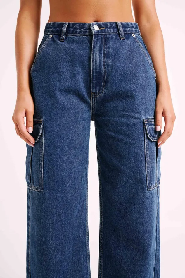 Meshki Denim Jagger Relaxed Denim Jean 8211 Dark Blue Darkblue 8211 Women