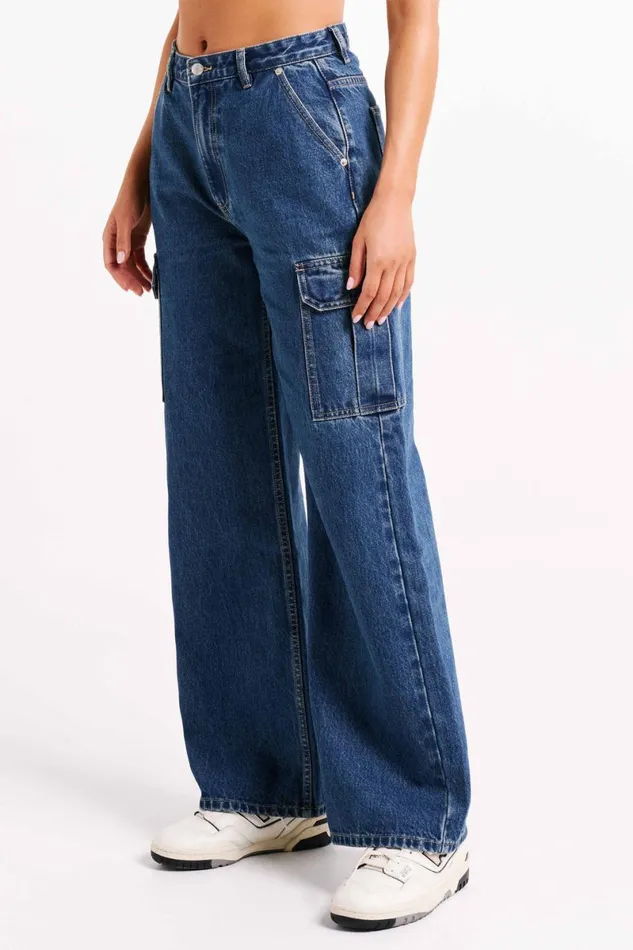 Meshki Denim Jagger Relaxed Denim Jean 8211 Dark Blue Darkblue 8211 Women