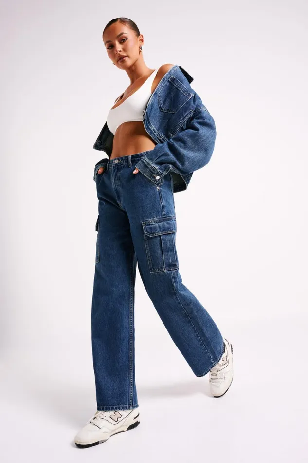 Meshki Denim Jagger Relaxed Denim Jean 8211 Dark Blue Darkblue 8211 Women