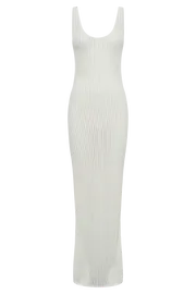 Meshki Maxi Dresses Abbey Ladder Knit Cowl Maxi Dress 8211 White White 8211 Women