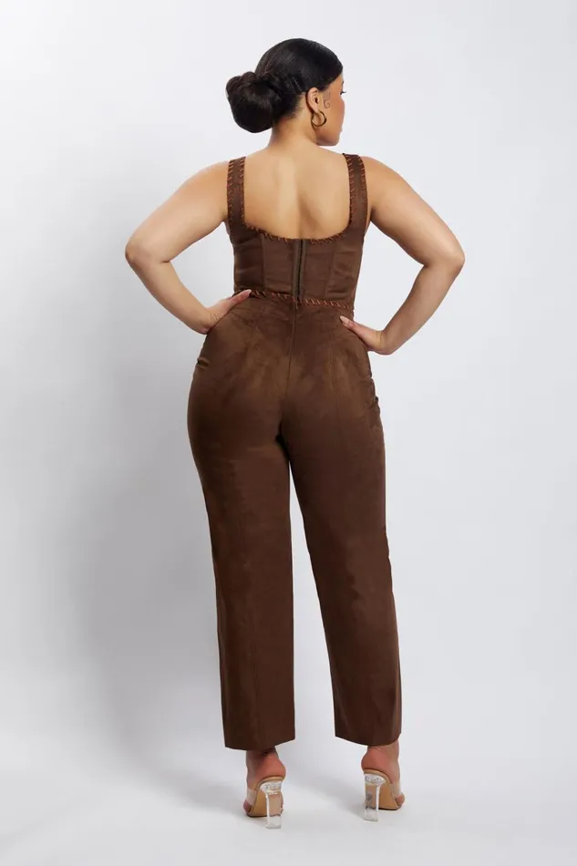 Meshki Pants Audrey Suede Wideleg Pants 8211 Chocolate Chocolate 8211 Women Meshki Pants Audrey Suede Wideleg Pants 8211 Chocolate Chocolate 8211 Women