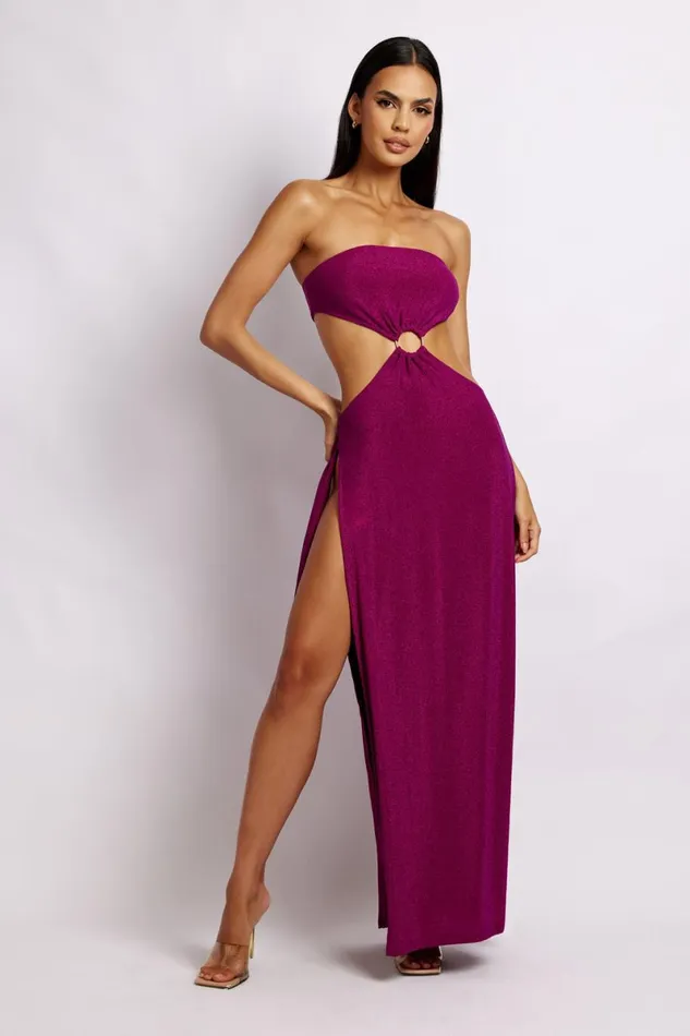 Meshki Wedding Guests Sierra Strapless Shimmer Dress 8211 Violet Shimmer Violetshimmer 8211 Women Meshki Wedding Guests Sierra Strapless Shimmer Dress 8211 Violet Shimmer Violetshimmer 8211 Women