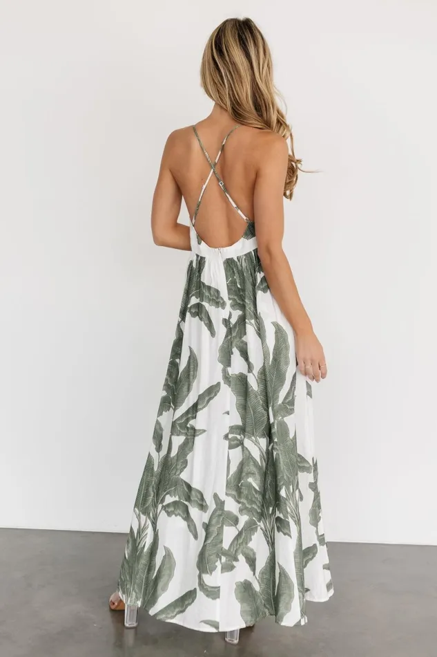 Miramar Maxi Dress Green Print Women Baltic Born Maxi Dresses Miramar Maxi Dress Green Print Women Baltic Born Maxi Dresses