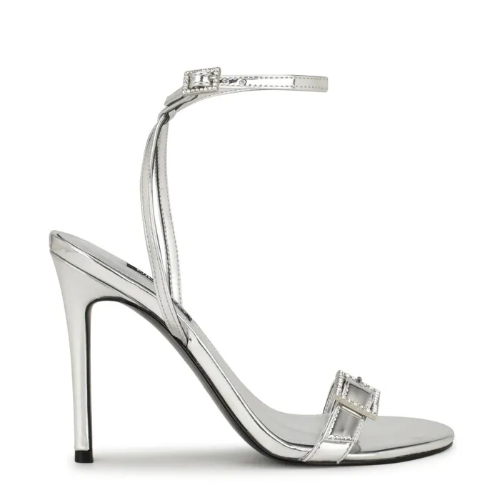 Moras Dress Sandals Silver Women Nine West Sandals