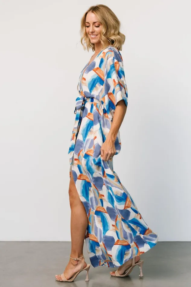 Morgan Maxi Dress Blue Print Women Baltic Born Maxi Dresses Morgan Maxi Dress Blue Print Women Baltic Born Maxi Dresses