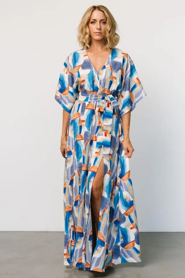 Morgan Maxi Dress Blue Print Women Baltic Born Maxi Dresses Morgan Maxi Dress Blue Print Women Baltic Born Maxi Dresses