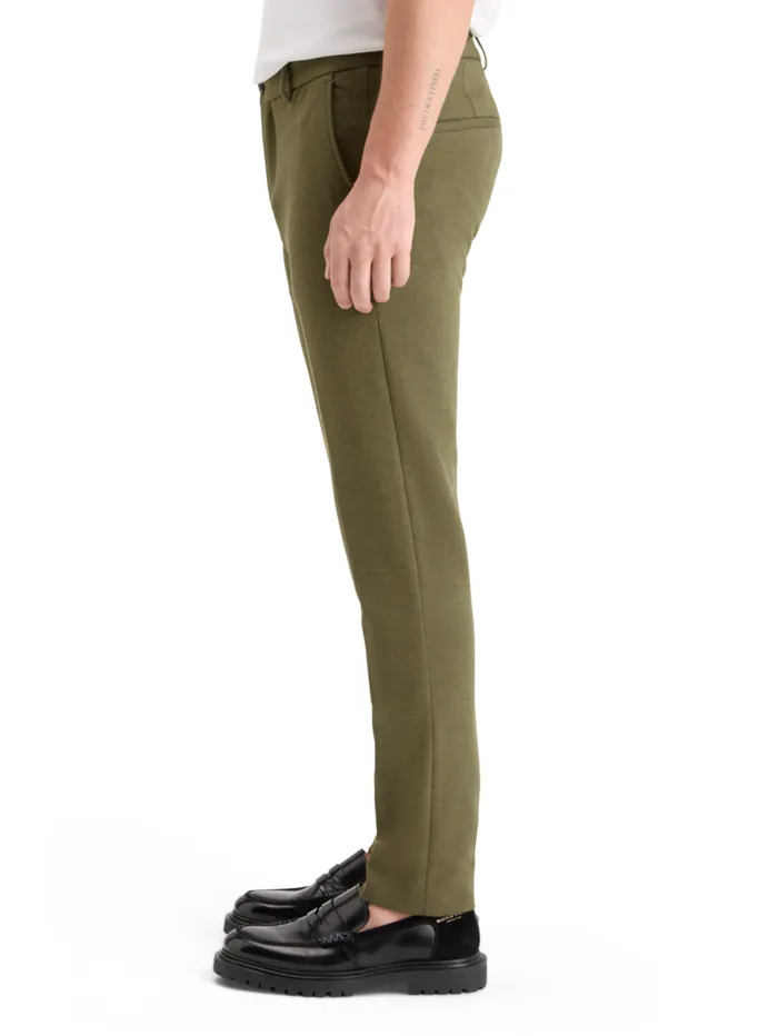 Mott 8211 Knitted Slim Fit Chino Black Melange Men Scotch and Soda Pants