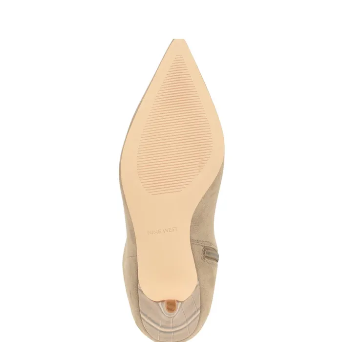 Myfin Dress Boots Natural Women Nine West Boots and Booties Myfin Dress Boots Natural Women Nine West Boots and Booties