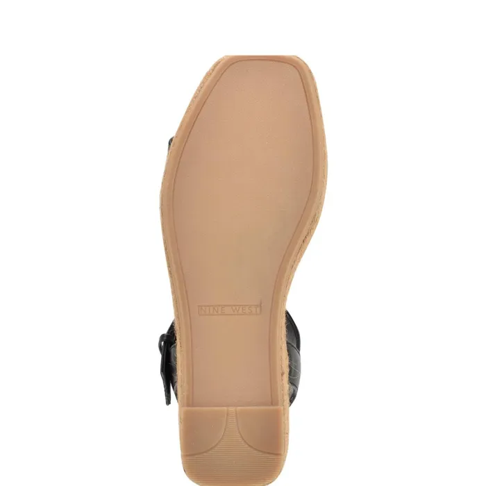 Nillo Espadrille Wedge Sandals Black Women Nine West Sandals Nillo Espadrille Wedge Sandals Black Women Nine West Sandals