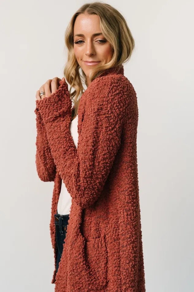 Oxford Pocket Cardigan Rust Women Baltic Born Sweaters Oxford Pocket Cardigan Rust Women Baltic Born Sweaters