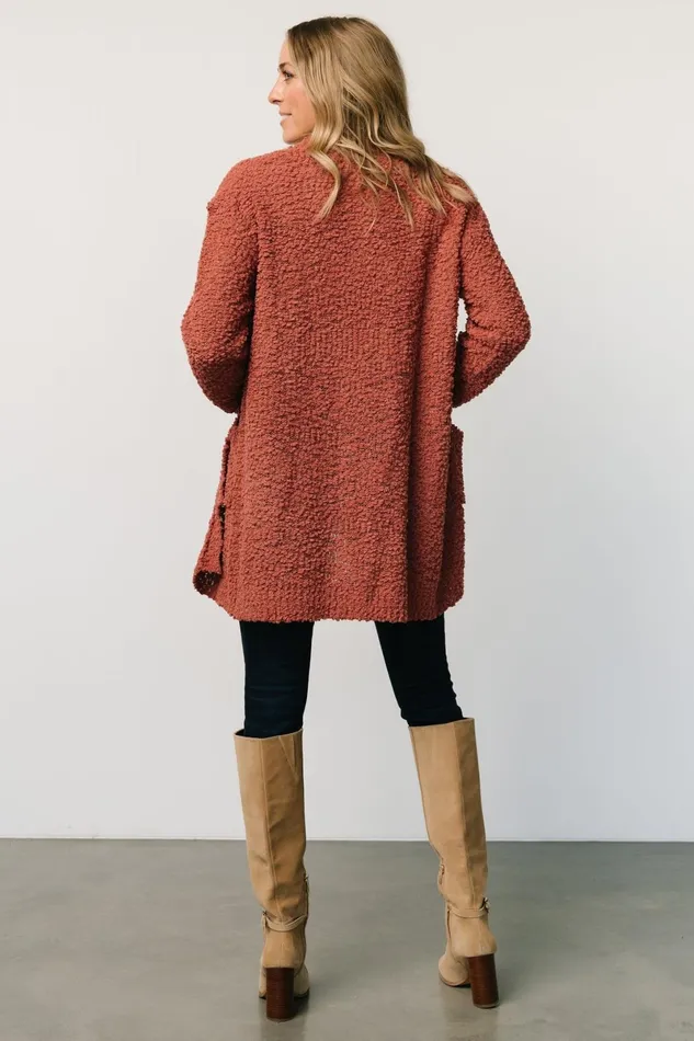 Oxford Pocket Cardigan Rust Women Baltic Born Sweaters Oxford Pocket Cardigan Rust Women Baltic Born Sweaters