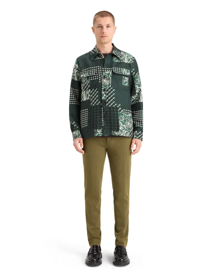 PATCHWORK JACQUARD OVERSHIRT San Francisco Flower Patchwork Men Scotch and Soda Jackets and Coats