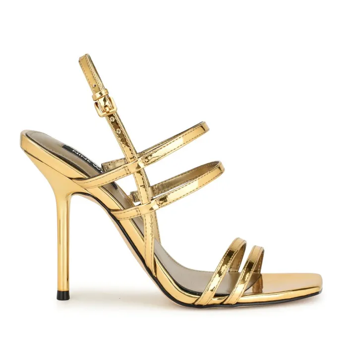 Penla Strappy Sandals Bronze Women Nine West Dress
