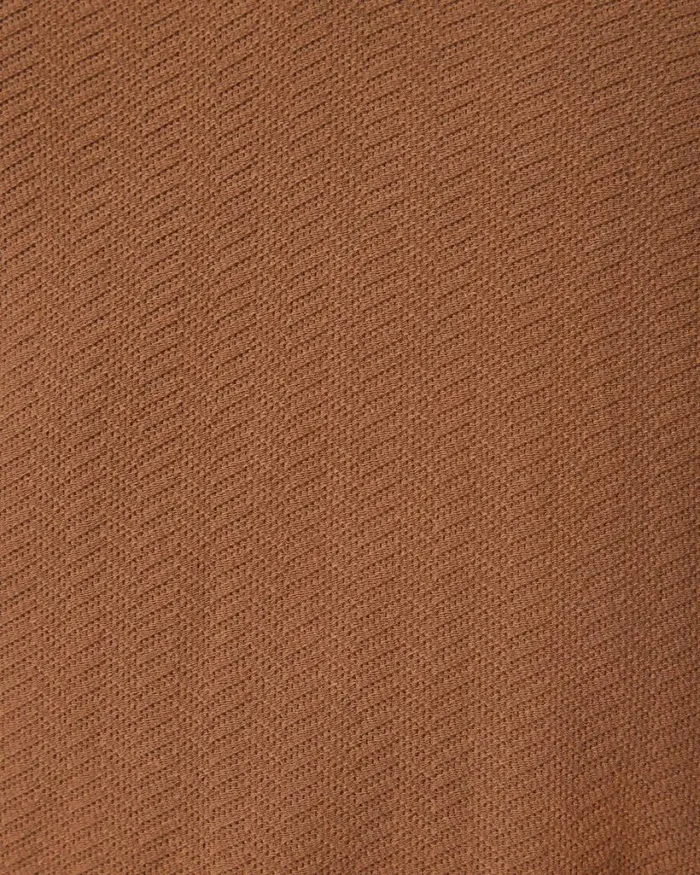 Politix Polo Shirts Men Textured Zipup Polo Tan