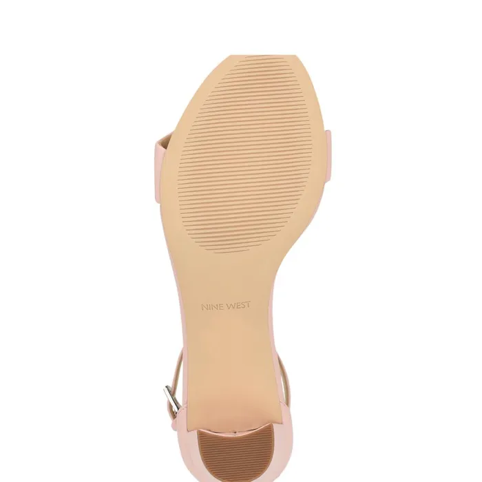 Pruce Ankle Strap Block Heel Sandals Light Pink Women Nine West Dress Pruce Ankle Strap Block Heel Sandals Light Pink Women Nine West Dress