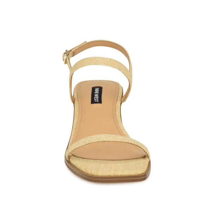 Purdy Block Heel Sandals Natural Raffia Women Nine West Dress Purdy Block Heel Sandals Natural Raffia Women Nine West Dress