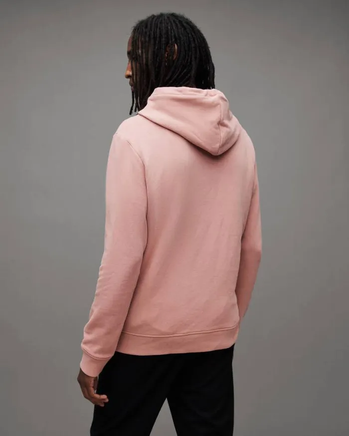 Raven Pullover Ramskull Hoodie Hushed Pink Men AllSaints Sweatshirts and Hoodies Raven Pullover Ramskull Hoodie Hushed Pink Men AllSaints Sweatshirts and Hoodies
