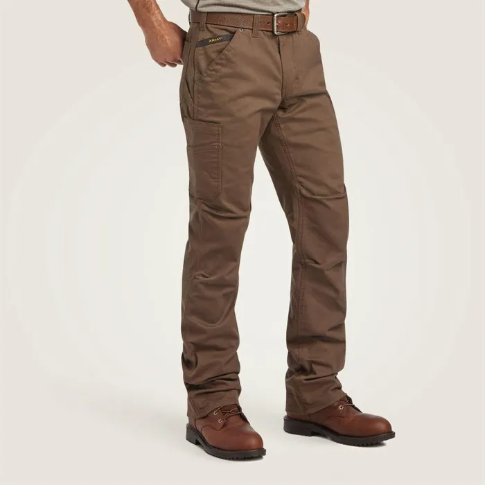 Rebar M5 Straight DuraStretch Washed Twill Dungaree Straight Leg Pant Wren Men Ariat Pants and Shorts