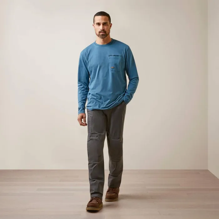 Rebar Workman Blueprint Indian Teal Men Ariat TShirts and Polos Rebar Workman Blueprint Indian Teal Men Ariat TShirts and Polos