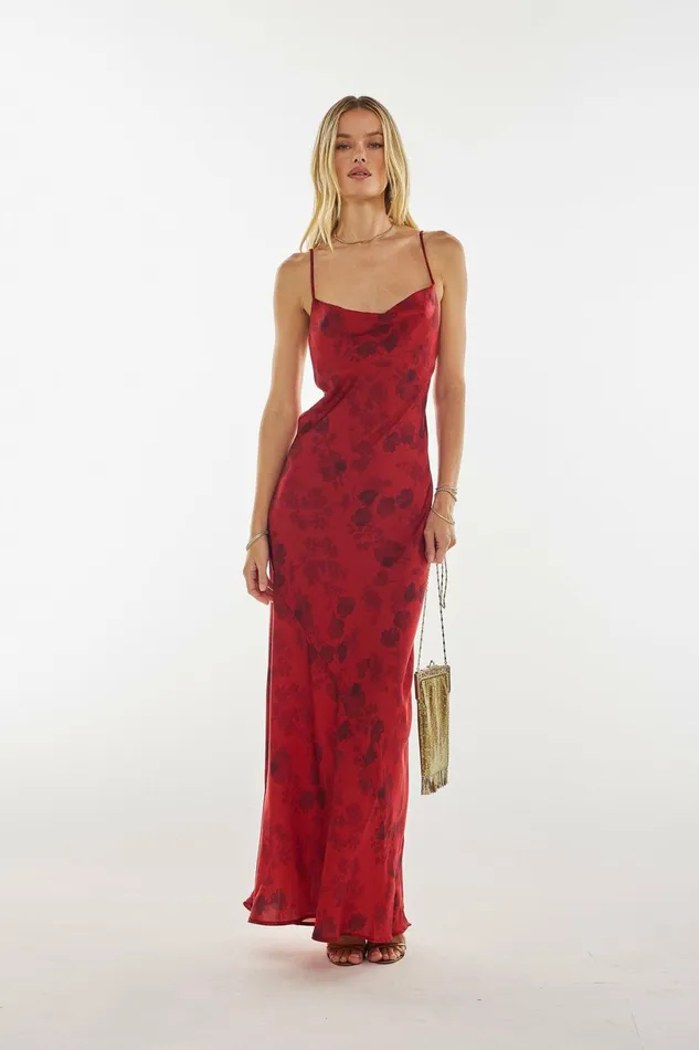RESA Maxi Dress Margot Maxi In Red Currant 8211 Women