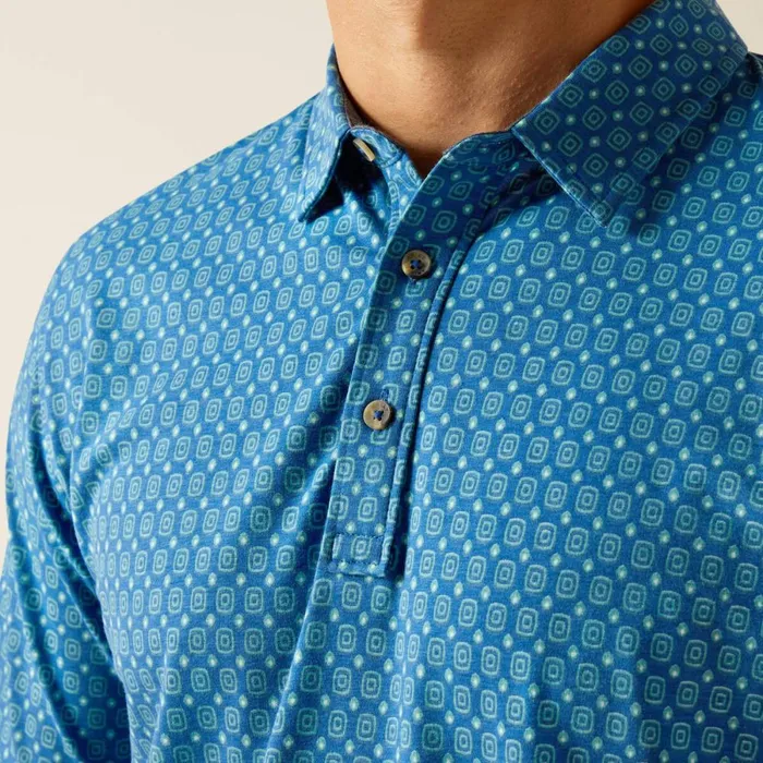 Retro Polo Blue Ridge Men Ariat TShirts and Polos Retro Polo Blue Ridge Men Ariat TShirts and Polos
