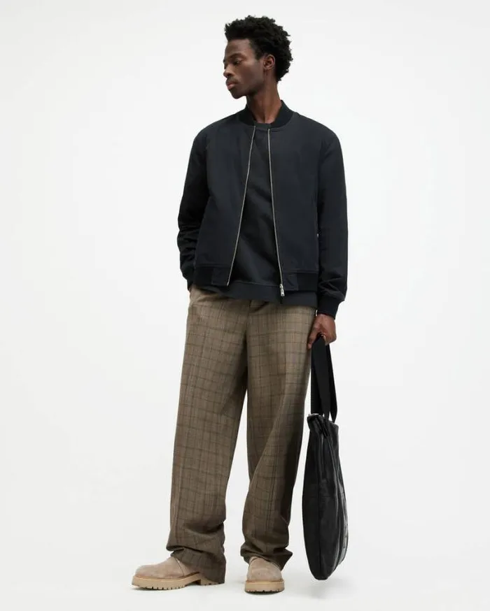 Reversible Bassett Bomber Jacket Blkash Khaki Brwn Men AllSaints Jackets and Coats Reversible Bassett Bomber Jacket Blkash Khaki Brwn Men AllSaints Jackets and Coats