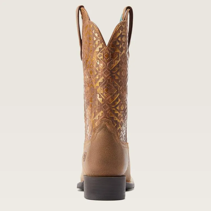 Round Up Wide Square Toe Western Boot Bare Brown Women Ariat Western Boots Round Up Wide Square Toe Western Boot Bare Brown Women Ariat Western Boots